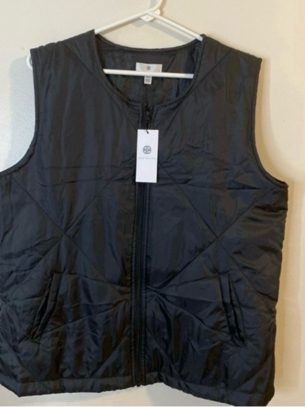 Socialite puffer Quilted Zip Vest - Black unisex